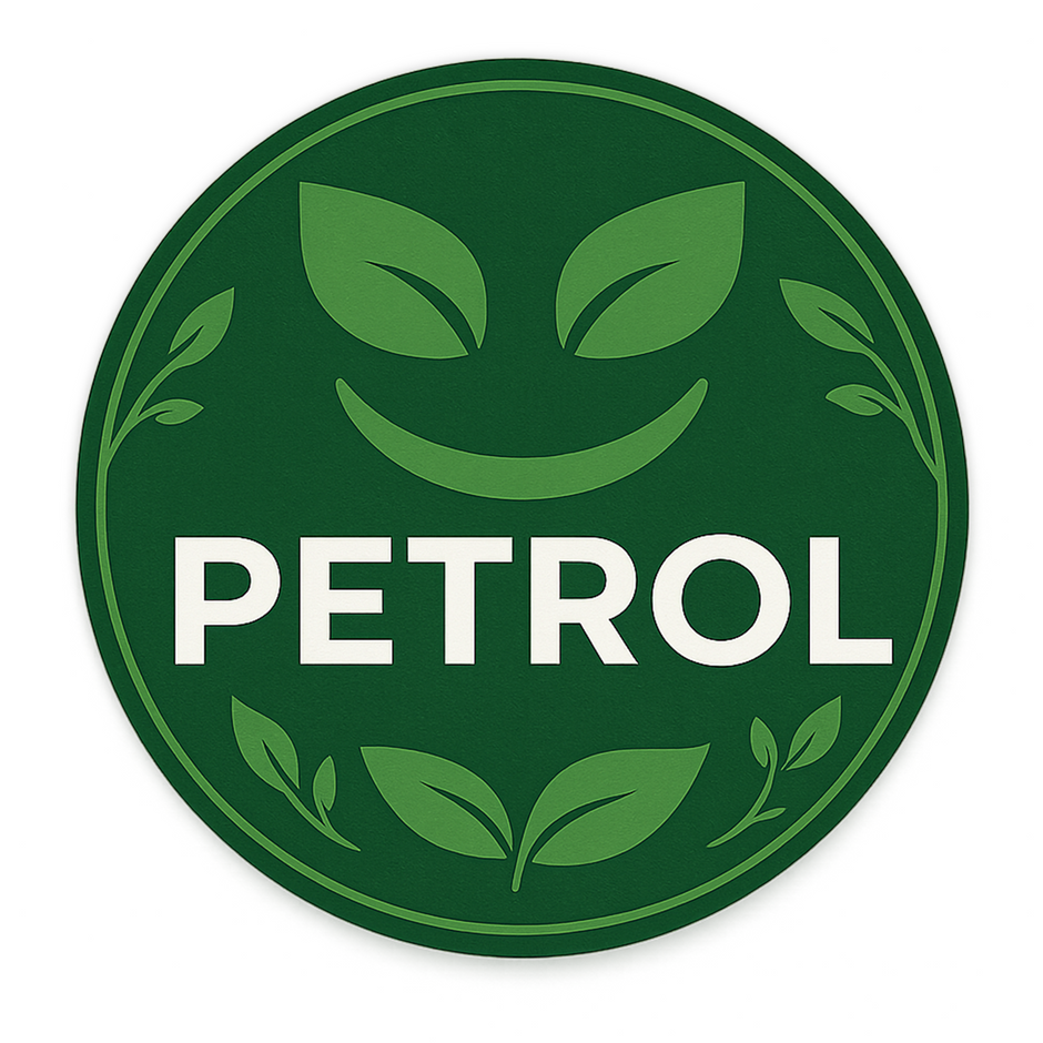 Green Leaf Petrol Sticker – Waterproof Eco-Friendly Look Vinyl for Car & Bike Fuel Lid premium vinyl sticker product image 1