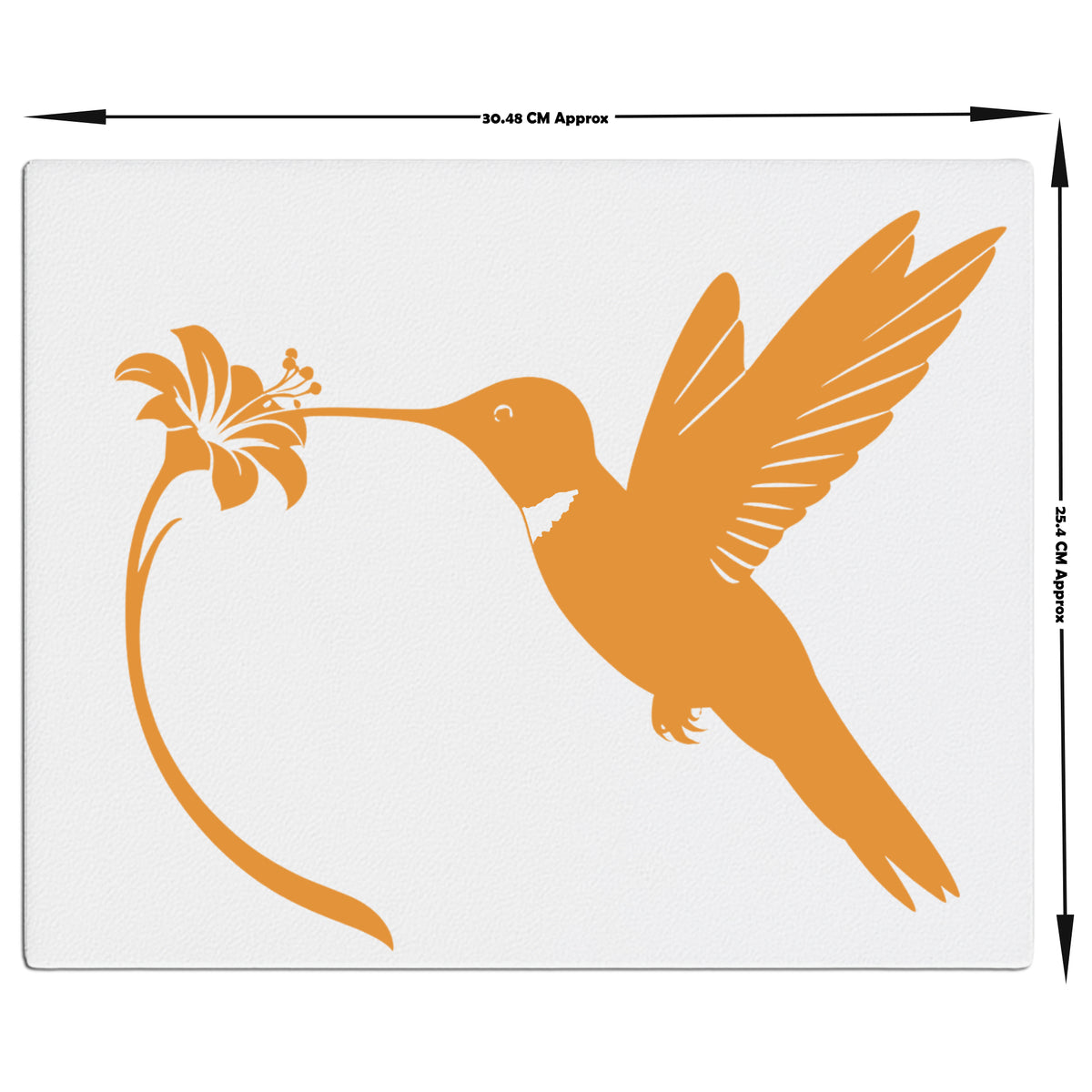 Hummingbird Wall Frame Joyful Floral Art In Minimalist Style premium sticker image view 4