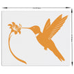 Hummingbird Wall Frame Joyful Floral Art In Minimalist Style premium sticker image view 4