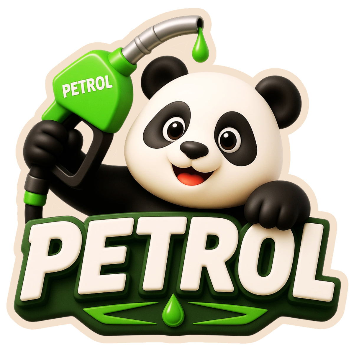 Panda Petrol Sticker 13 × 13 cm | Cute Fuel Nozzle Cartoon Design | Waterproof Matte Vinyl – STIXY premium vinyl sticker image 292
