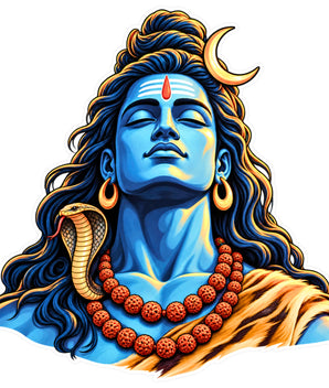 Lord Shiva Adiyogi Meditation Mahadev Spiritual Sticker by STIXY