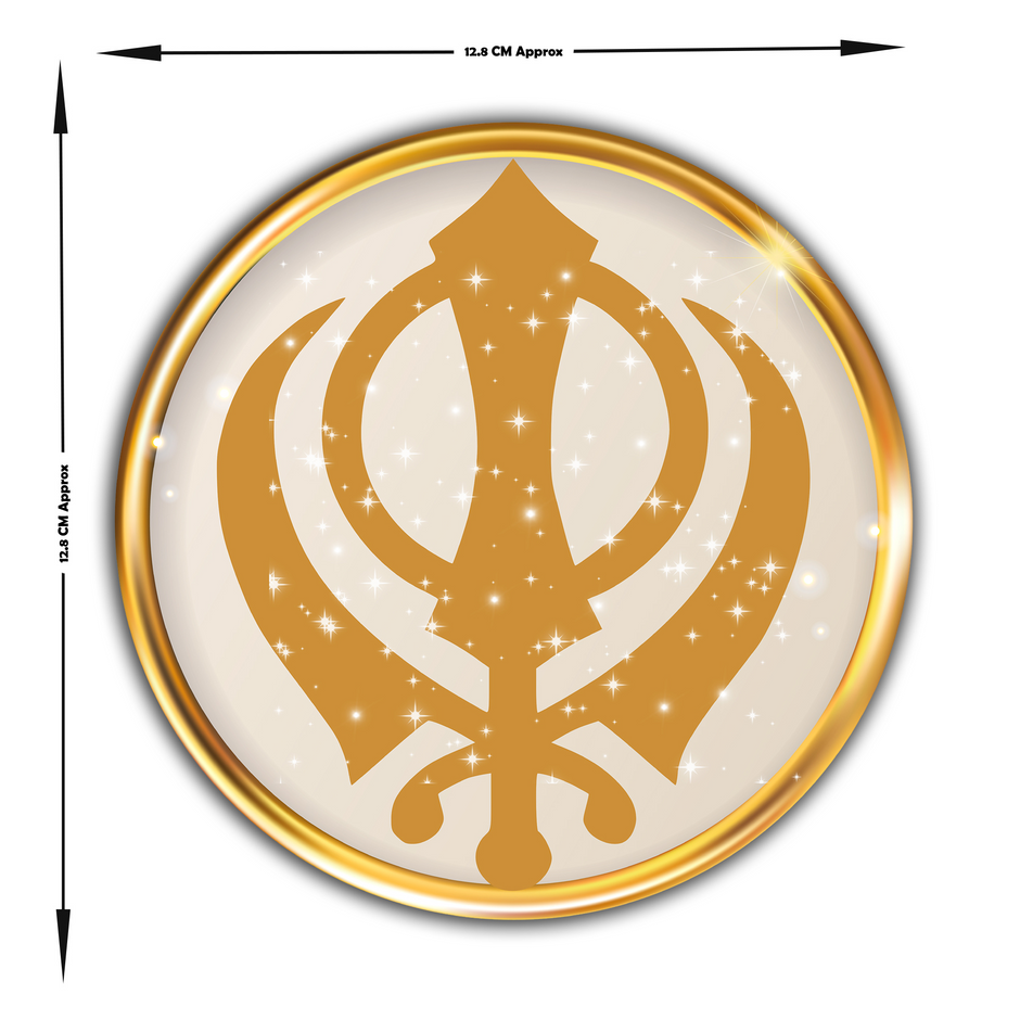 Satnam Waheguru Sticker Punjabi Spiritual Design Water Resistant Vinyl Copy premium sticker product image 4