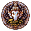 Om Gan Ganapataye Namah – Waterproof Ganesha Mantra Sticker premium vinyl sticker product image 1