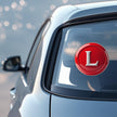 Premium Red L Learner Sticker Stylish Vinyl Decal For New Drivers premium sticker image view 2
