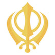 Khanda Sikh Symbol Sticker 22cm Waterproof Matte Vinyl – STIXY premium vinyl sticker image 510