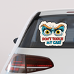 Don T Touch My Car Angry Eyes Sticker Waterproof Funny Car Warning Decal premium sticker product image 4
