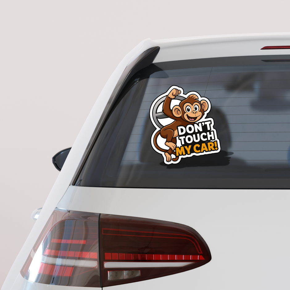 Don T Touch My Car Angry Eyes Sticker Waterproof Funny Car Warning Decal Copy premium sticker product image 3
