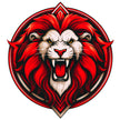 Red Roaring Lion Sticker 15cm Waterproof Matte Vinyl – STIXY premium vinyl sticker image 496