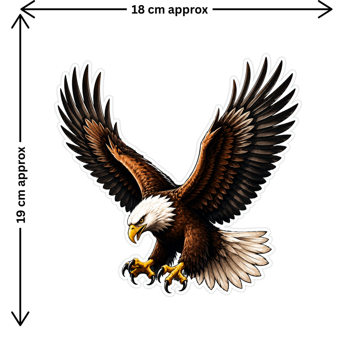 Patriotic Eagle Compass Sticker 18Cm Waterproof Matte Vinyl Stixy Copy premium vinyl sticker image 610