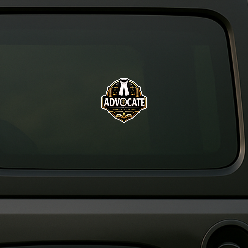 Vakil Shield Emblem Sticker 12Cm Waterproof Matte Vinyl Stixy Copy high-quality product image angle 3