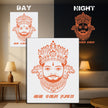 Premium Glow-in-the-Dark Frame - बाबा श्याम हमारा | Blessing Wall Decor by Stixy premium vinyl sticker product image 1