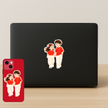 Punjabi Couple Love Sticker 8Cm Waterproof Matte Vinyl Stixy Copy high-quality product image angle 2