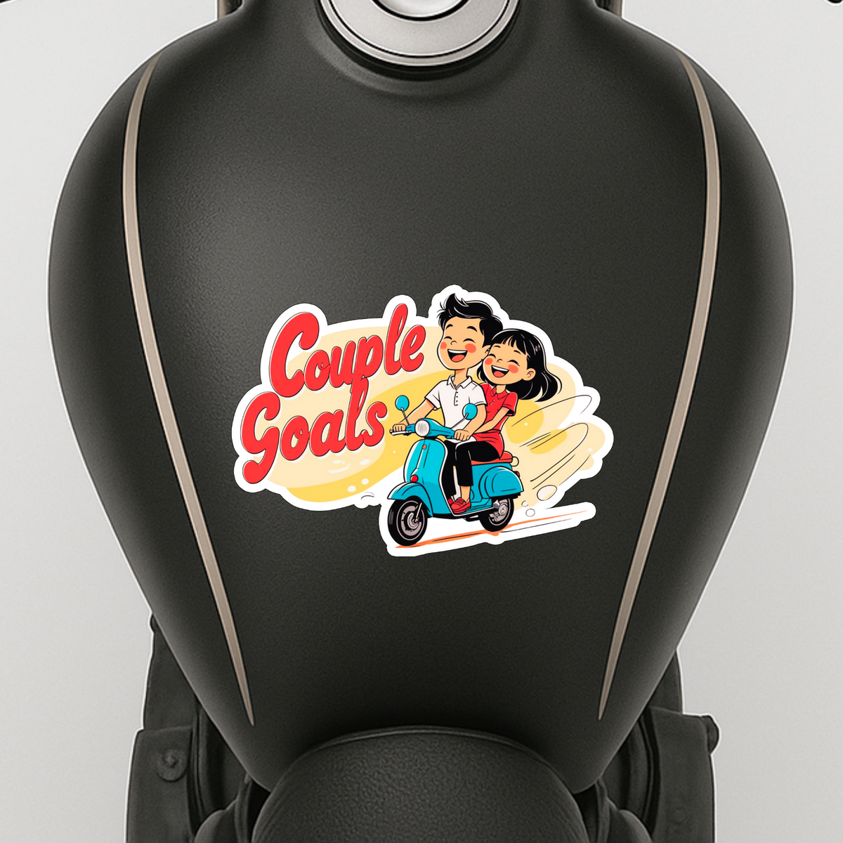 Born To Rule The Roads Sticker Royal Motorcycle Attitude Decal Copy premium sticker product image 3