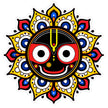 Lord Jagannath Face Mandala Waterproof Matte Vinyl Spiritual Sticker by STIXY