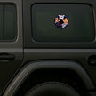 Cute Cats 3D Round Hole Waterproof Matte Sticker Applied on Car by STIXY