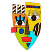 African Tribal Art Mask Sticker 15 × 23 cm | Abstract Ethnic Wall Décor Design | Waterproof Matte Vinyl – STIXY premium vinyl sticker image 235