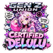 GEN Z Union Certified Delulu Sticker 15 × 15 cm | Funny Anime Meme Aesthetic | Waterproof Matte Vinyl – STIXY premium vinyl sticker image 200