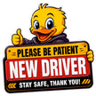 Please Be Patient New Driver Sticker 18 × 18 cm | Funny Beginner Driver Safety Sign | Waterproof Matte Vinyl – STIXY premium vinyl sticker image 176