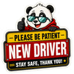 Please Be Patient New Driver Panda Sticker 18 × 18 cm | Funny Learner Driver Safety Sign | Waterproof Matte Vinyl – STIXY premium vinyl sticker image 169
