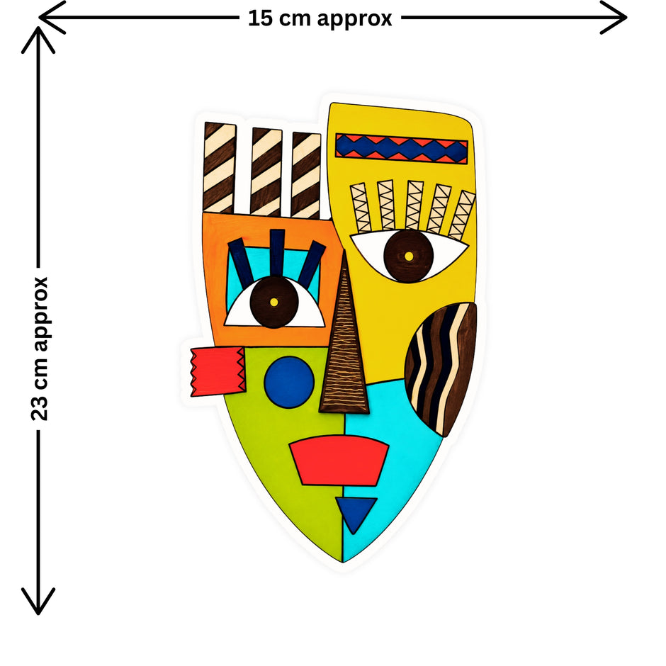 Traditional Guardian Mask Sticker 18 19 Cm Vibrant Mythological Art Design Waterproof Matte Vinyl Stixy Copy premium vinyl sticker image 236