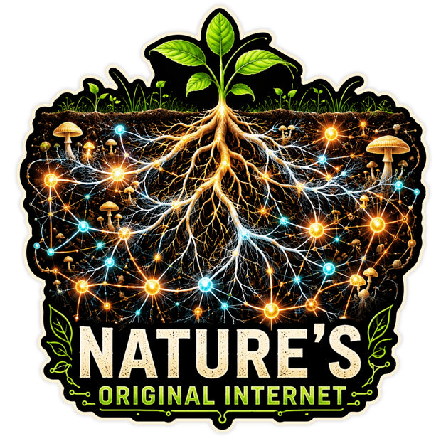Nature's Original Internet Sticker 18 × 19 cm | Mycorrhizal Network & Soil Science Waterproof Matte Vinyl – STIXY premium vinyl sticker image 88