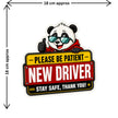 Please Be Patient New Driver Sticker 18 18 Cm Funny Beginner Driver Safety Sign Waterproof Matte Vinyl Stixy Copy premium vinyl sticker image 170