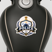Police Professional Badge Sticker 14Cm Waterproof Matte Vinyl Stixy Copy high-quality product image angle 2