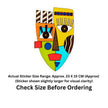 Traditional Guardian Mask Sticker 18 19 Cm Vibrant Mythological Art Design Waterproof Matte Vinyl Stixy Copy premium vinyl sticker image 237