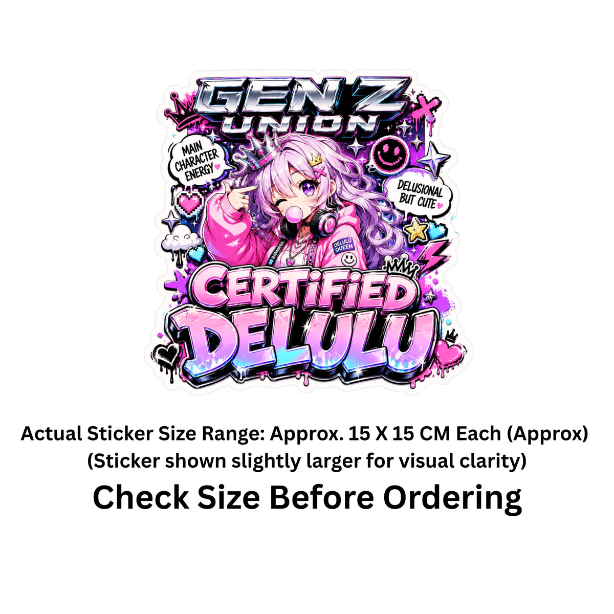 Warning Gen Z Detected Sticker 18 19 Cm Funny Gamer Meme Warning Sign Waterproof Matte Vinyl Stixy Copy premium vinyl sticker image 202