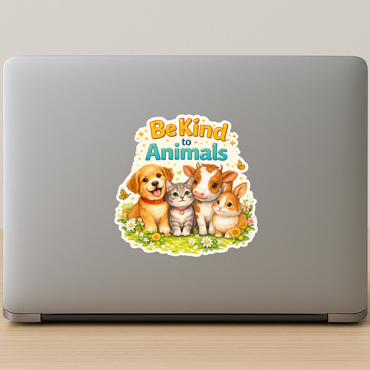 Stop Animal Cruelty Awareness Sticker 17Cm Matte Vinyl Stixy Copy high-quality product image angle 5