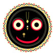 Lord Jagannath Face Traditional Spiritual Waterproof Matte Vinyl Sticker by STIXY