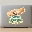 Save Animals Cute Pets Awareness Sticker 18Cm Matte Vinyl Stixy Copy high-quality product image angle 5