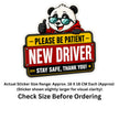 Please Be Patient New Driver Sticker 18 18 Cm Funny Beginner Driver Safety Sign Waterproof Matte Vinyl Stixy Copy premium vinyl sticker image 171