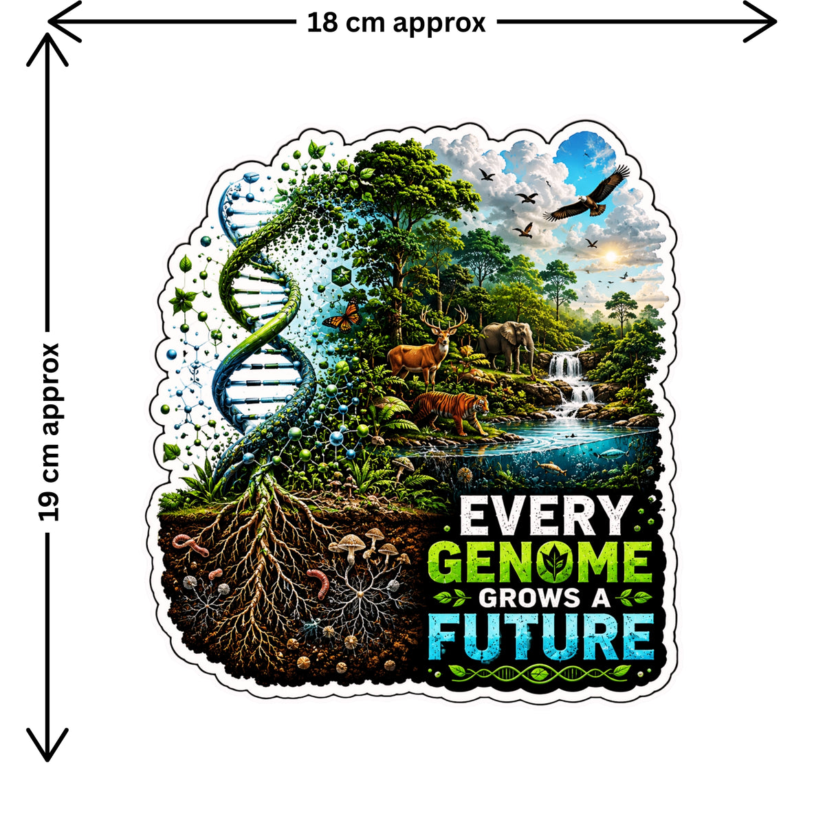 The Real Wealth Is Underground Sticker 18 18 Cm Soil Science Earth Layers Waterproof Matte Vinyl Stixy Copy premium vinyl sticker image 97