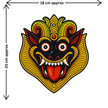 Nazar Battu Evil Eye Protection Sticker Size Guide Showing Approximate 19 × 18 cm Size by STIXY
