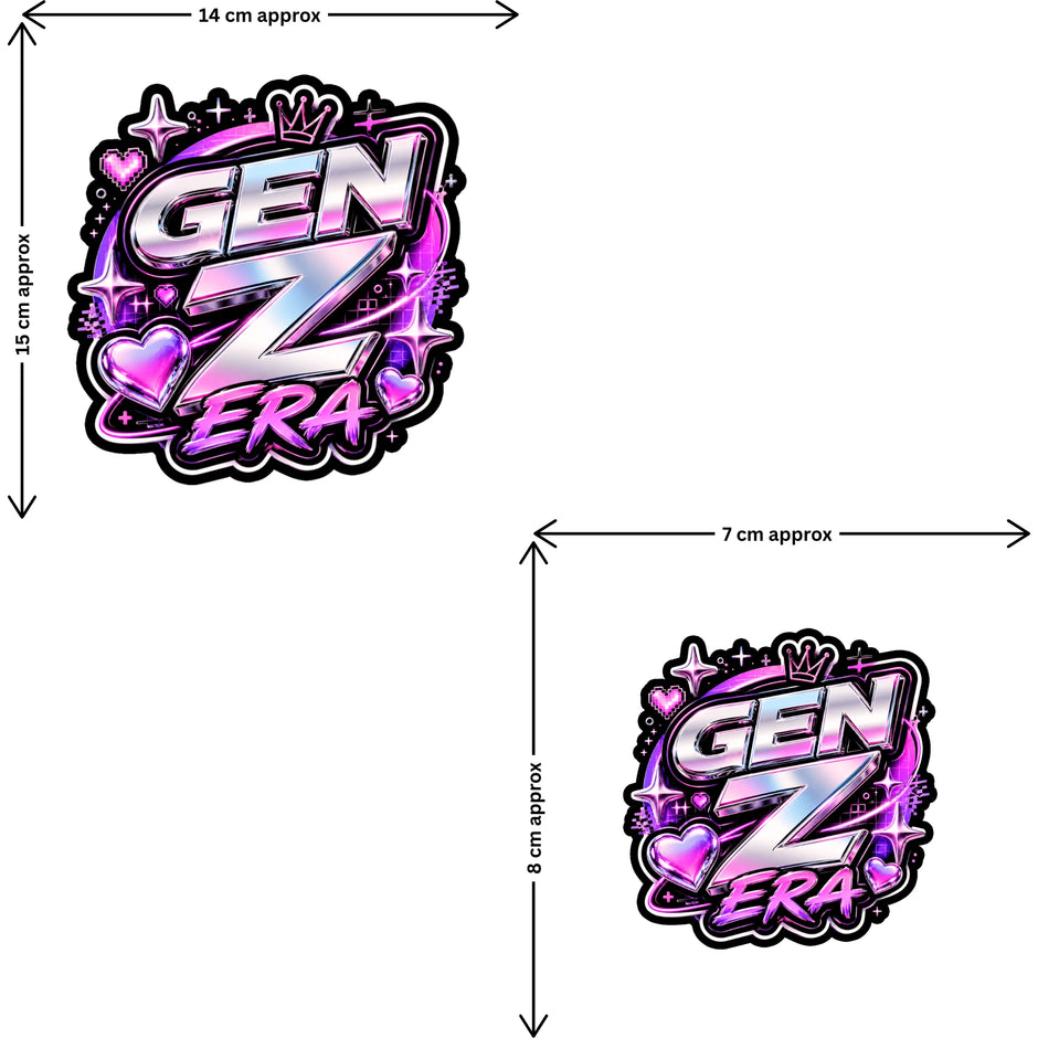 Gen Z Af Sticker Set Of 5 Funny Graffiti Meme Aesthetic Waterproof Matte Vinyl Stixy Copy premium vinyl sticker image 184