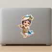 Lord Krishna Flute Artistic Sticker 20Cm Matte Vinyl Stixy Copy high-quality product image angle 3