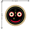 Lord Jagannath Face Sticker Size Guide Showing Approximate 18 × 18 cm Size by STIXY