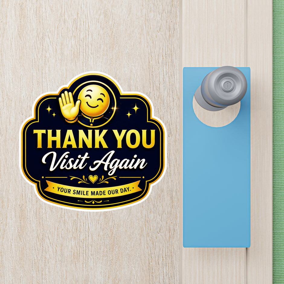 Reception Sign Sticker 18Cm Waterproof Matte Vinyl Stixy Copy premium vinyl sticker image 424