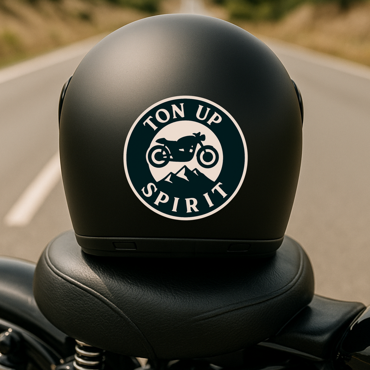 Biker Brotherhood Sticker Skull And Piston Design Decal Copy premium sticker product image 5