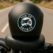 Biker Brotherhood Sticker Skull And Piston Design Decal Copy premium sticker product image 5