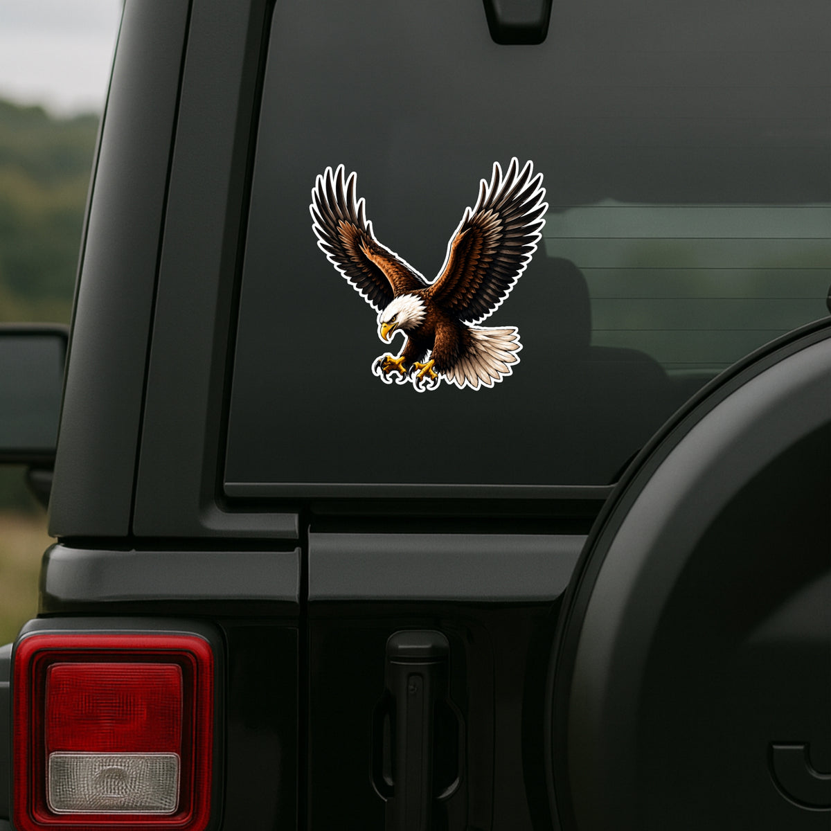 Patriotic Eagle Compass Sticker 18Cm Waterproof Matte Vinyl Stixy Copy premium vinyl sticker image 613