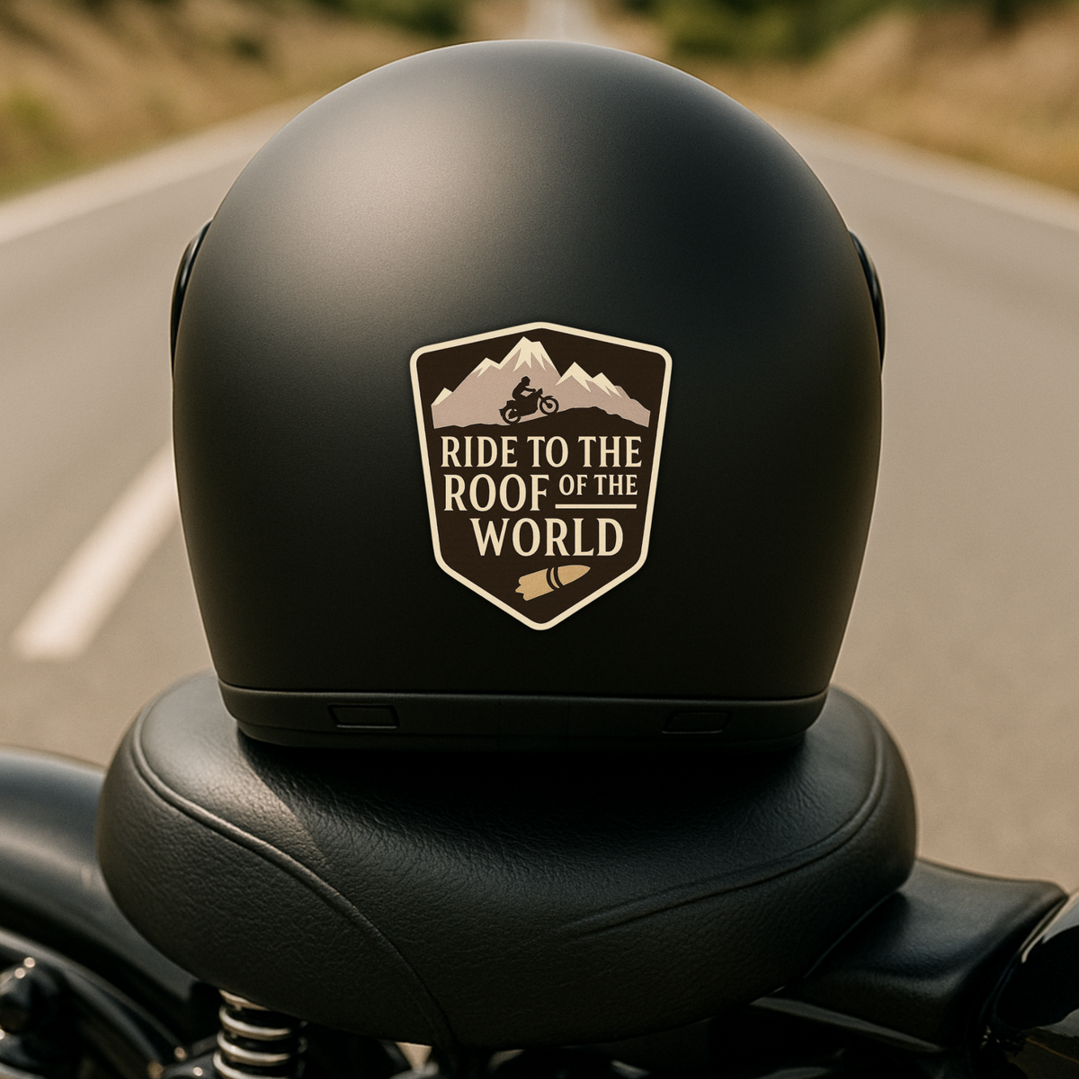 Conquered Ladakh Sticker Bike Adventure Badge Decal Copy premium sticker product image 5