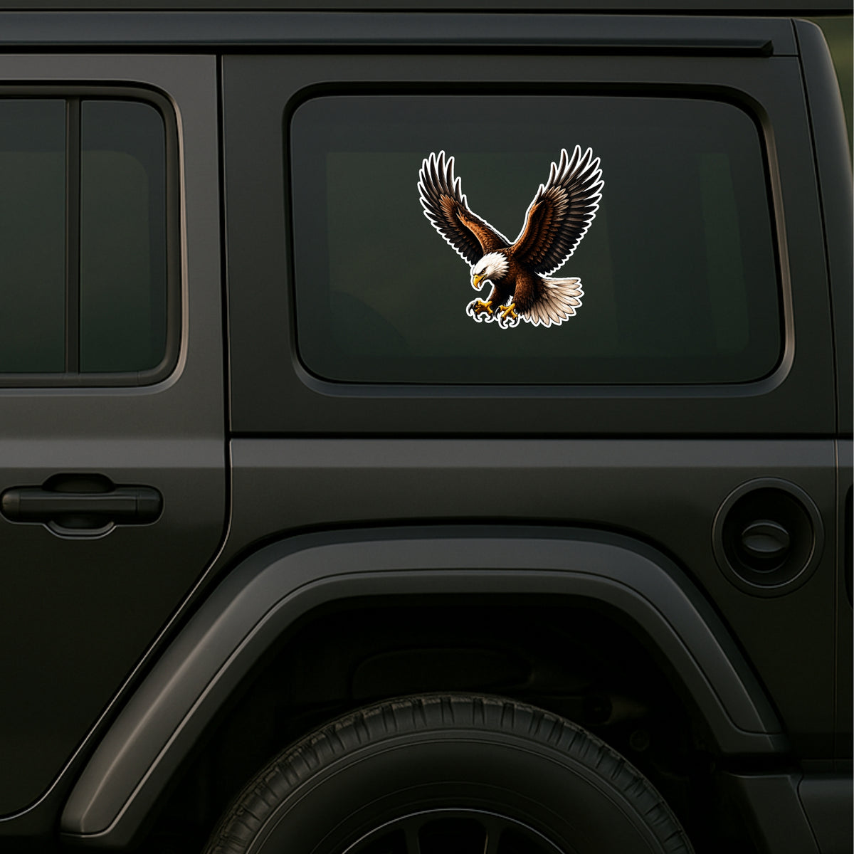 Patriotic Eagle Compass Sticker 18Cm Waterproof Matte Vinyl Stixy Copy premium vinyl sticker image 614