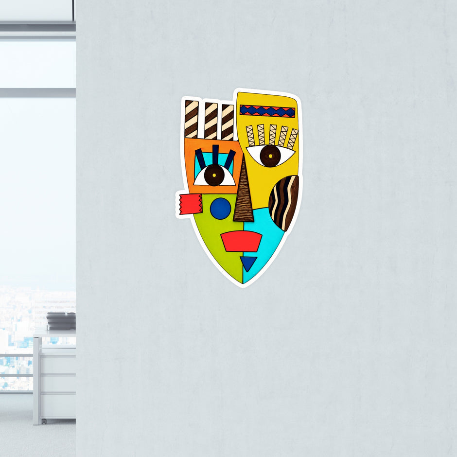 Traditional Guardian Mask Sticker 18 19 Cm Vibrant Mythological Art Design Waterproof Matte Vinyl Stixy Copy premium vinyl sticker image 238