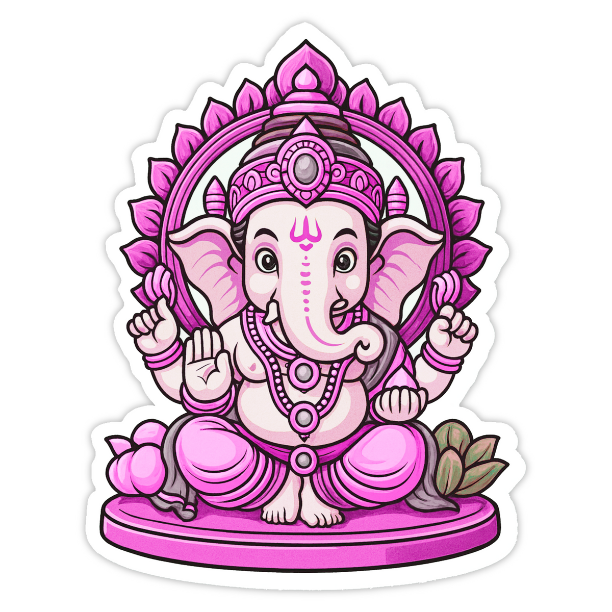 Waterproof Lord Ganesha Sticker – Spiritual Decal premium sticker product image 1