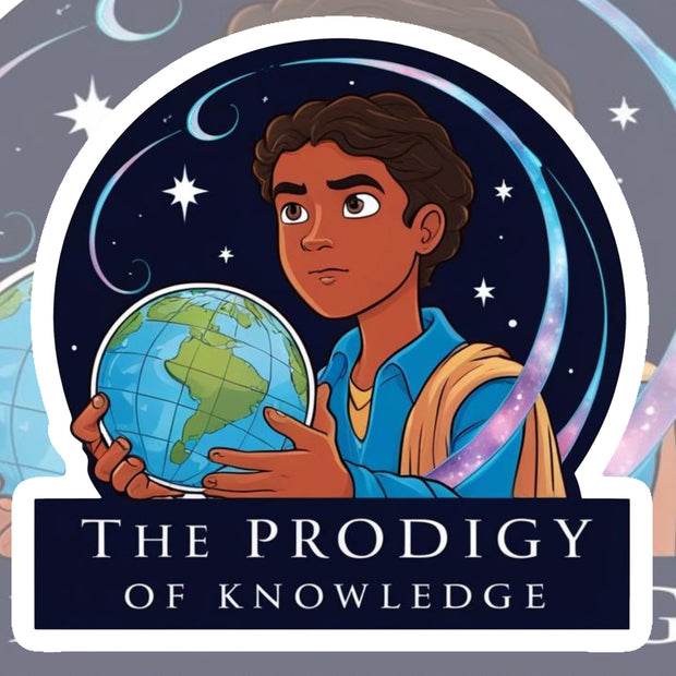 The Prodigy of Knowledge – Anime-Inspired Wisdom Vinyl Sticker premium product image 1