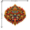 Kirtimukha Fierce Guardian Face Spiritual Sticker Size Guide 18 × 18 cm by STIXY