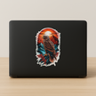 Eagle In Mountain Sunset Waterproof Vinyl Sticker Wildlife Adventure Art premium vinyl sticker product image 2