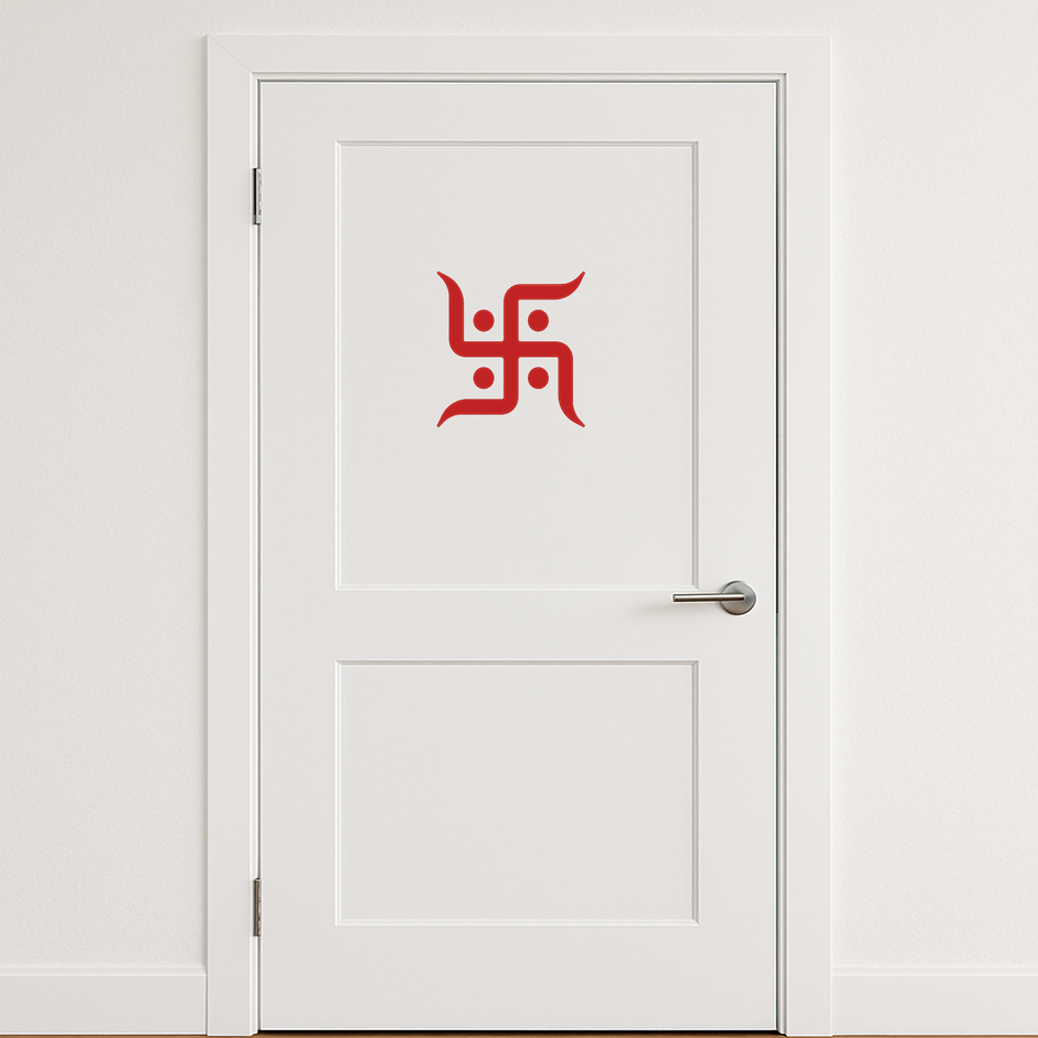 Swastik Symbol Sacred Hindu Vinyl Sticker premium product image 2